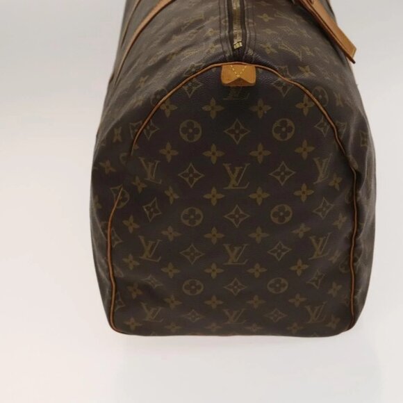 LOUIS VUITTON Monogram Keepall 55 Boston Bag M41424 LV Auth 139406 - Picture 6 of 16